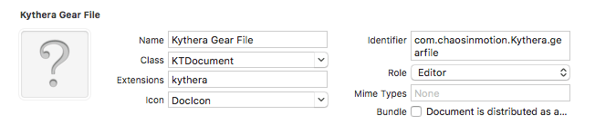 XCode Document Setting